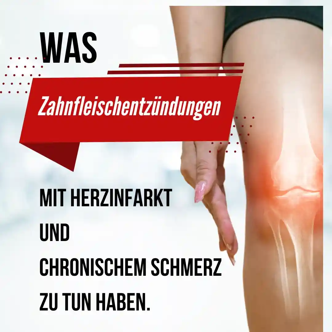 Was Zahnfleischentzündungen mit chronischem Schmerz und Herzinfarkt zu tun haben.